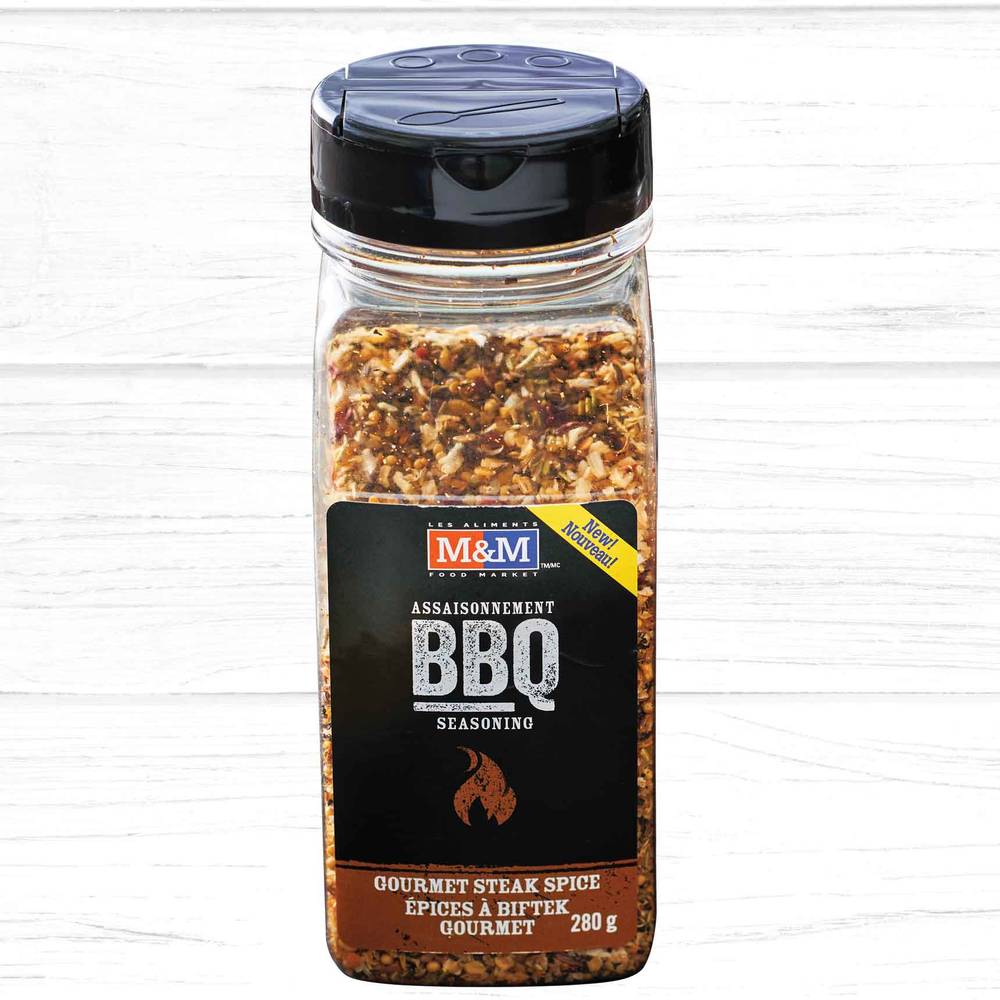 M&M Food Market · Assaisonnement BBQ - Épices à biftek gourmet - BBQ Seasoning - Gourmet Steak Spice (280g)