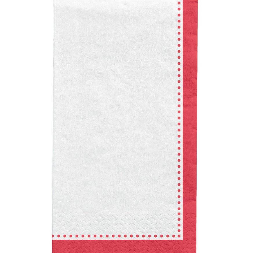 Party City Premium Paper Buffet Napkins (4.5in x 7.75in/red)