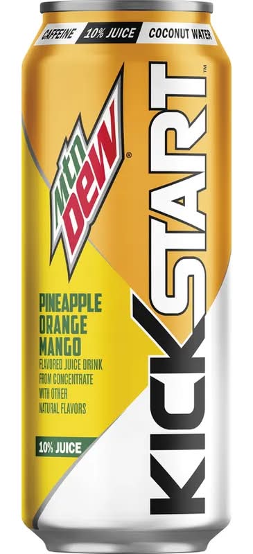 Mountain Dew Kickstart Pineapple Orange Mango