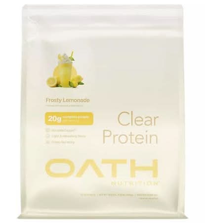 Oath Nutrition Clear Whey Protein Powder, Frosty Lemonade