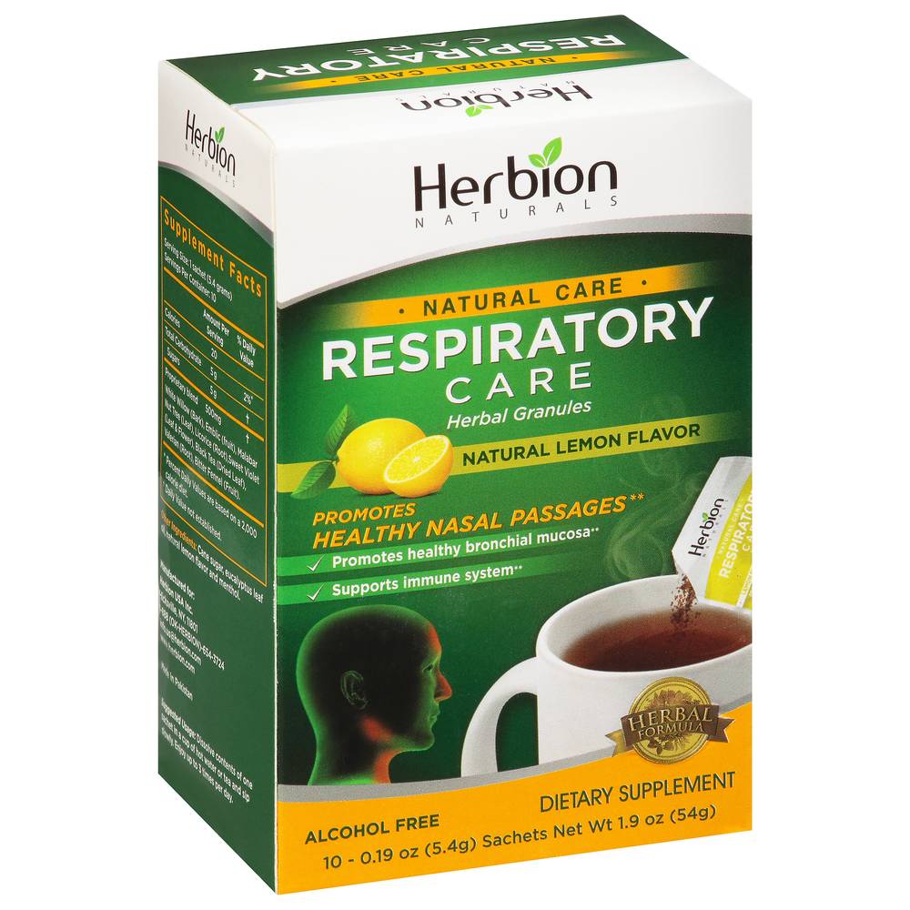 Herbion Naturals Respiratory Care Herbal Granules (lemon)