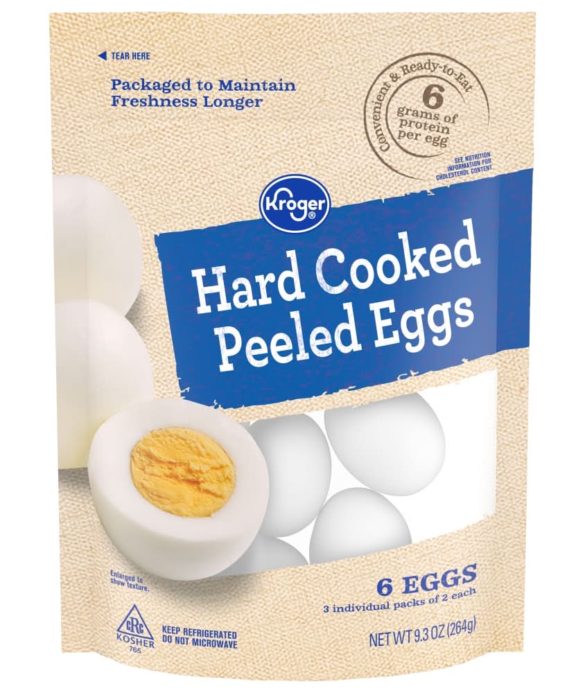 Kroger Hard Cooked Peeled Eggs (264 g, 6 ct)