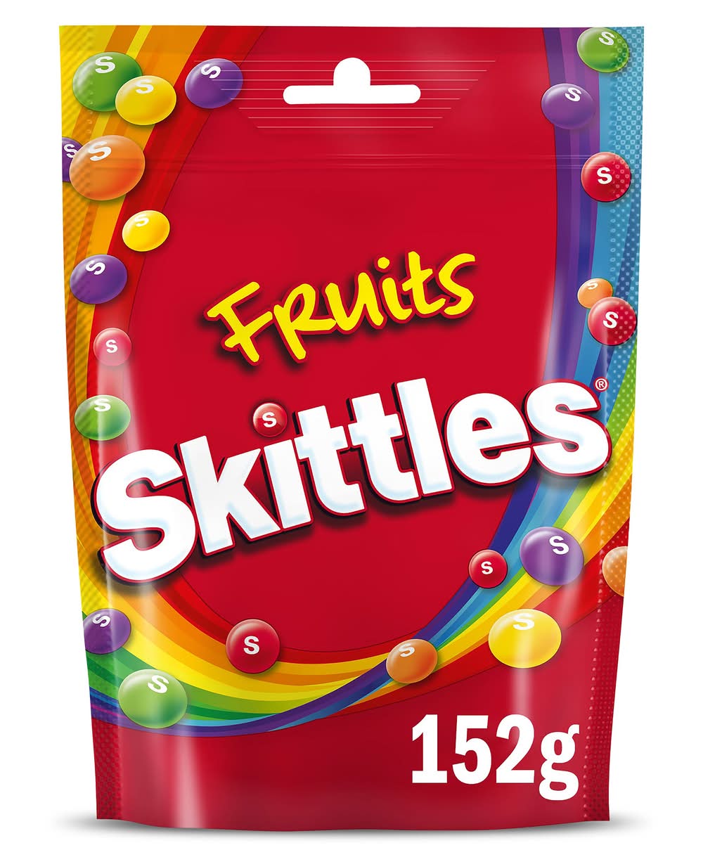 Caramelos Masticables Sabor Fruta Ácida Fruits Skittles Bolsa 152 G