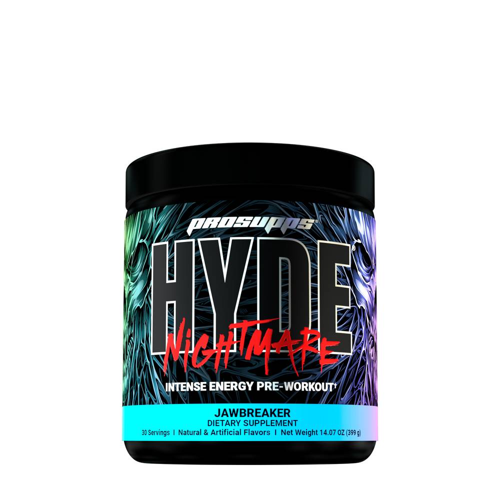 ProSupps Hyde Nightmare Intense Pre-Workout Supplement, Jawbreaker (14.07 oz)