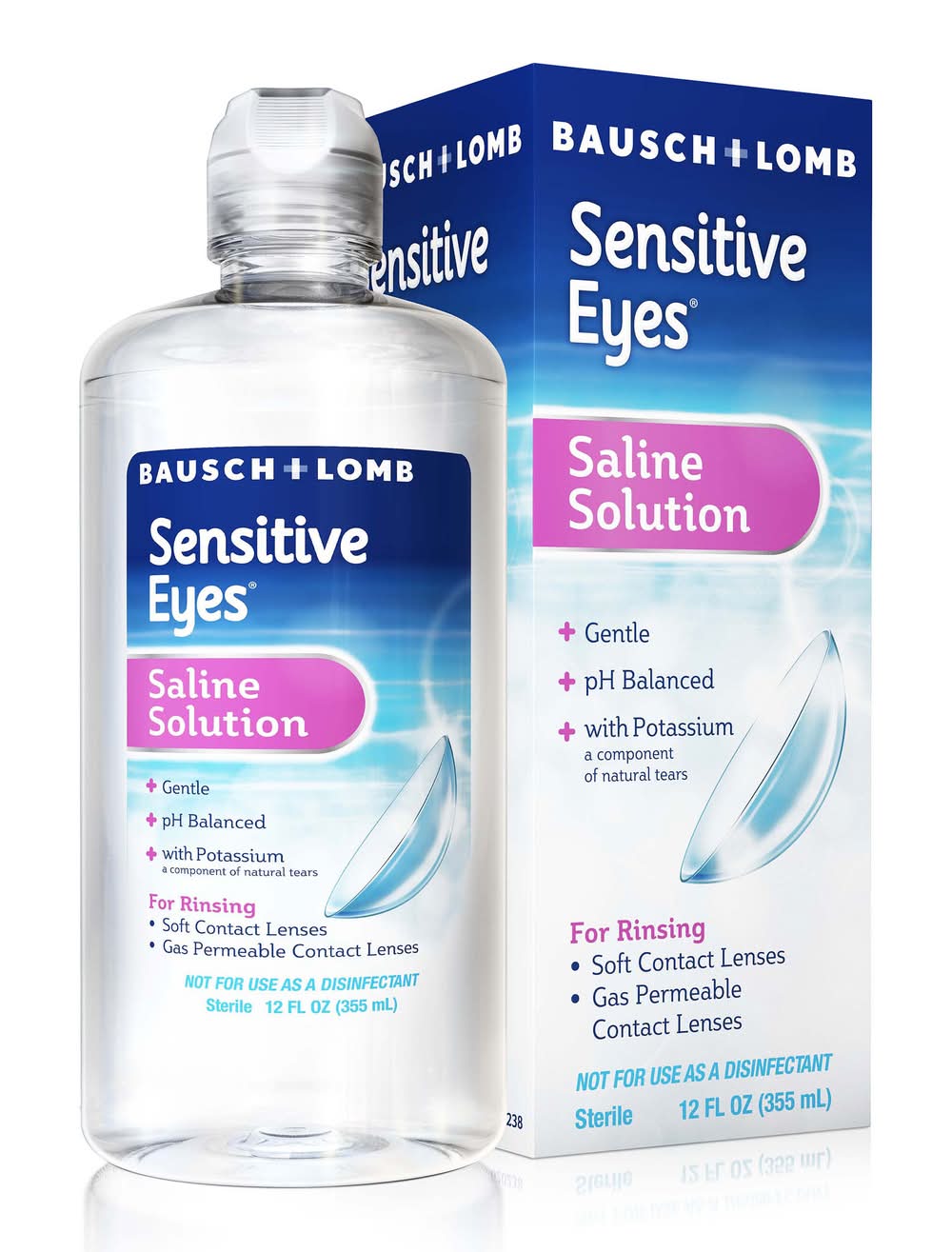 Sensitive Eyes Bausch Lomb Saline Solution (12 fl oz)