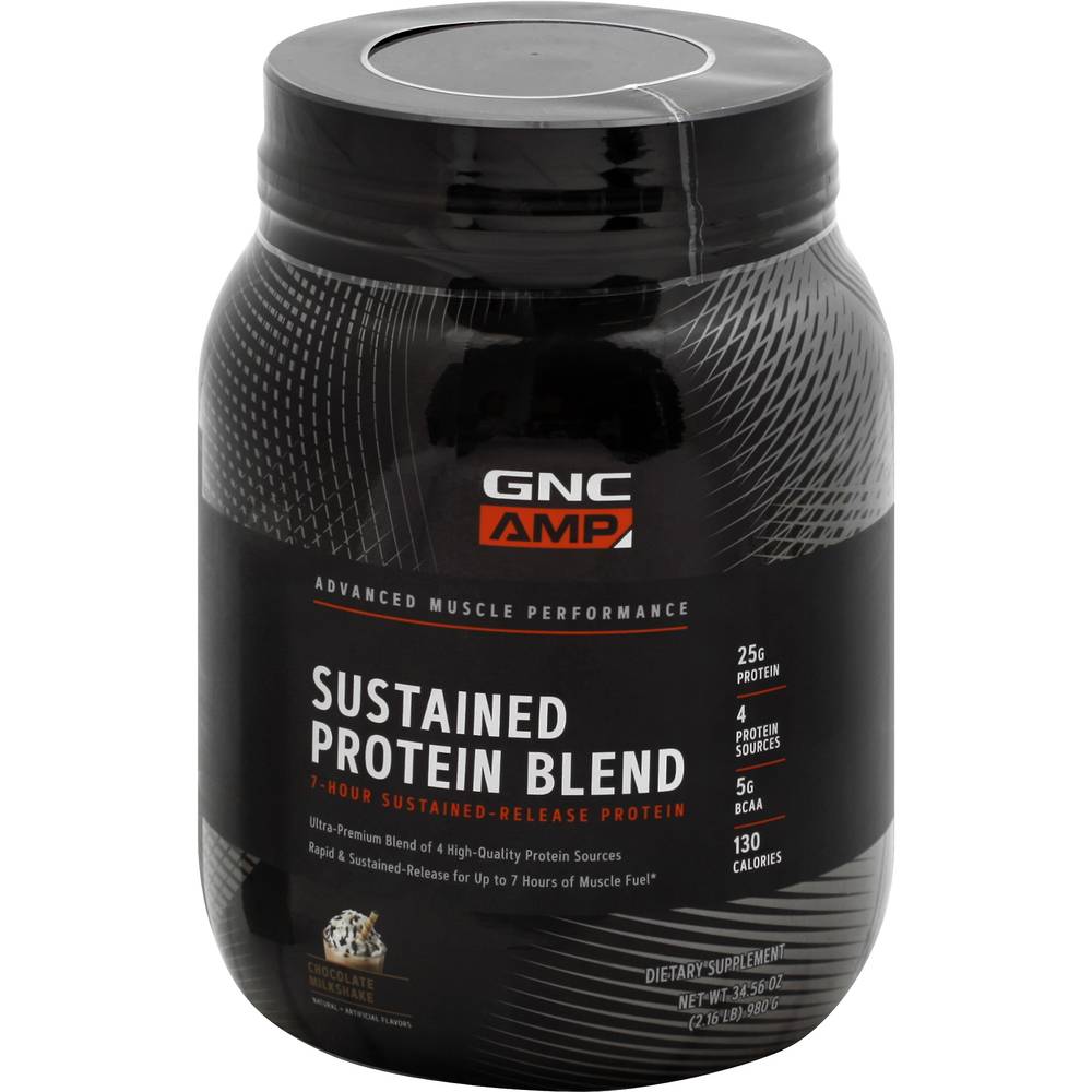 GNC Chocolate Milkshake Sustained Protein Blend (2.16 lbs)