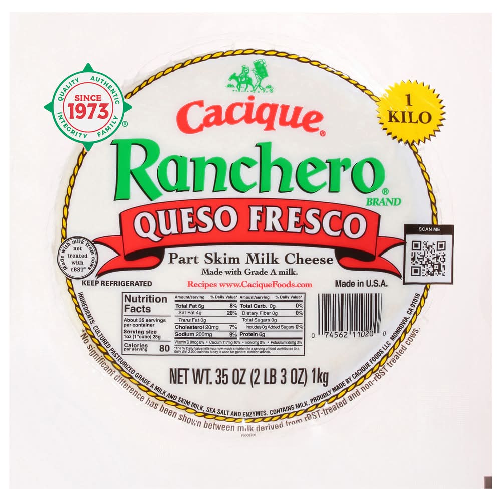 Cacique Queso Fresco Part Skim Milk Cheese (35 oz)