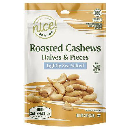 Nice! Roasted Cashew Halves & Pieces Sea Salt (8 oz)