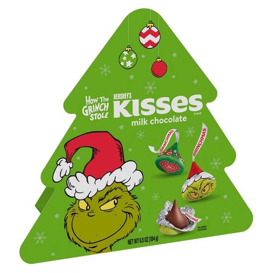 Order HERSHEY'S KISSES Grinch Milk Chocolate Candy, Christmas, 6.5 oz, Gift Box food online from CVS store, NESQUEHONING on bringmethat.com