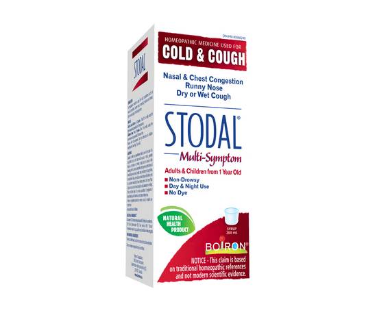 Boiron Stodal Cold & Cough Syrup (200 ml)