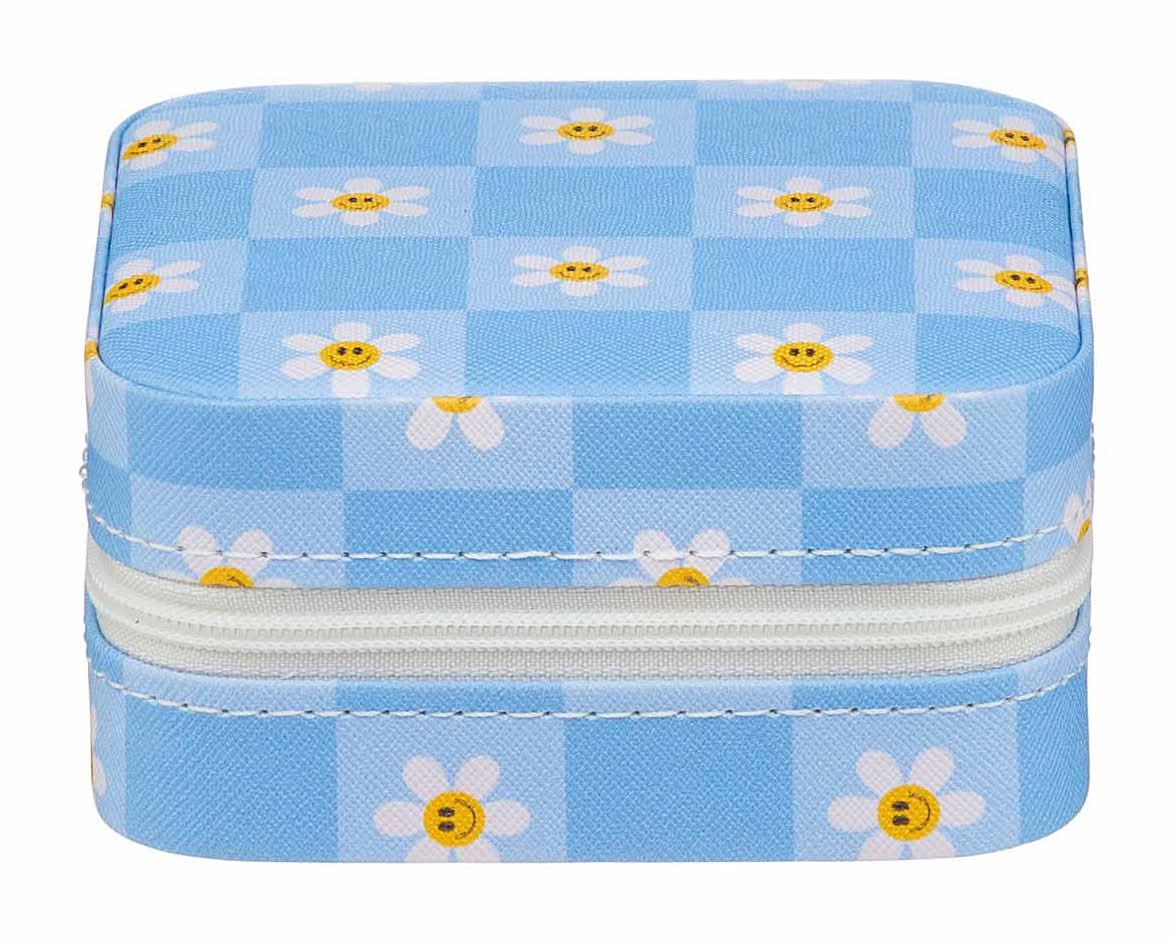 Summer Checker Pattern Jewelry Storage Case