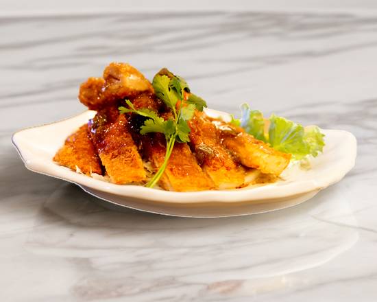 Chicken Cutlet with Sweet Plum Sauce (脆皮梅汁雞)