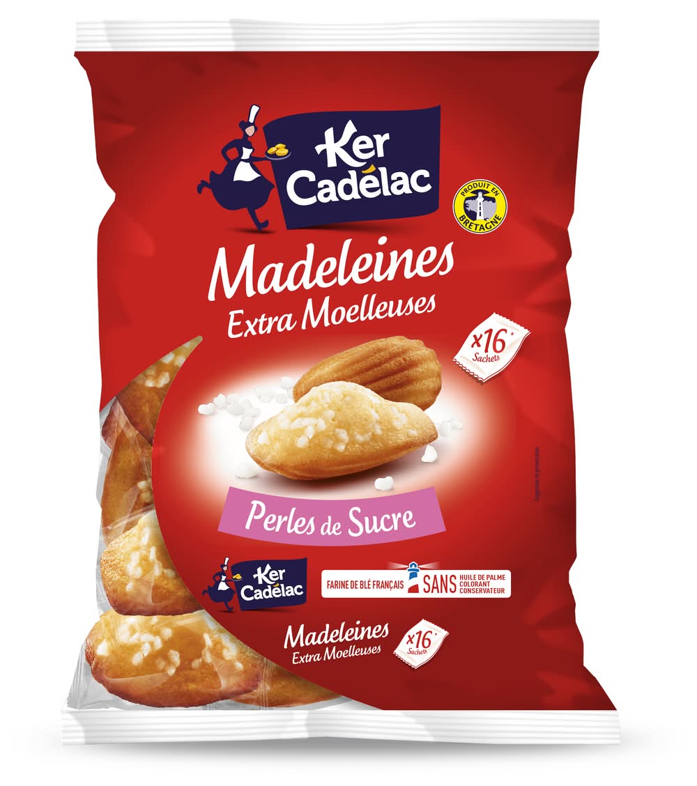Ker Cadélac - Madeleines perles de sucre extra moelleuses (400g)