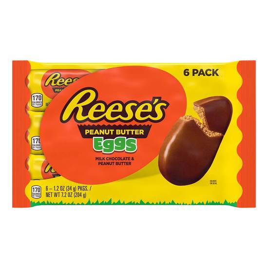 Reese's Milk Chocolate Peanut Butter Eggs Candy (6 ct)