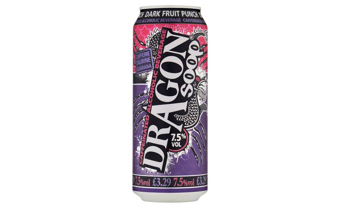 Dragon Soop Caffeinated Alcoholic Beverage Dark Fruit Punch 500ml (405968)