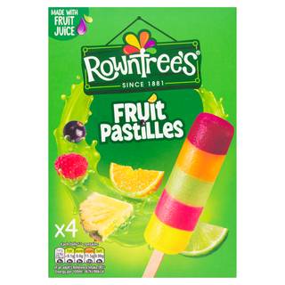 Rowntree's Fruit Pastilles Ice Lollies 4 x 65ml