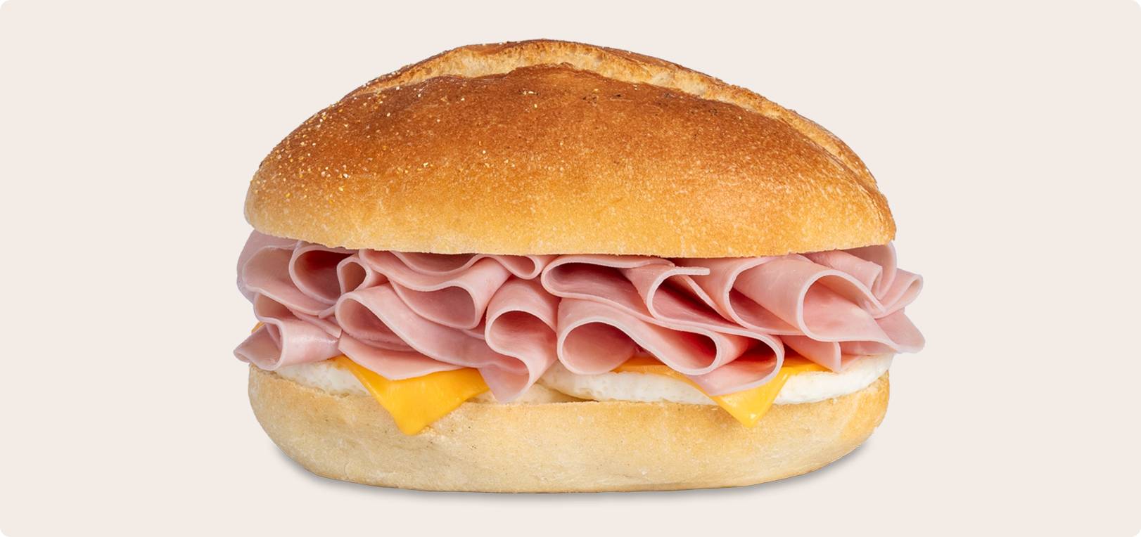 Ham, Egg & Cheese on a Portuguese Roll