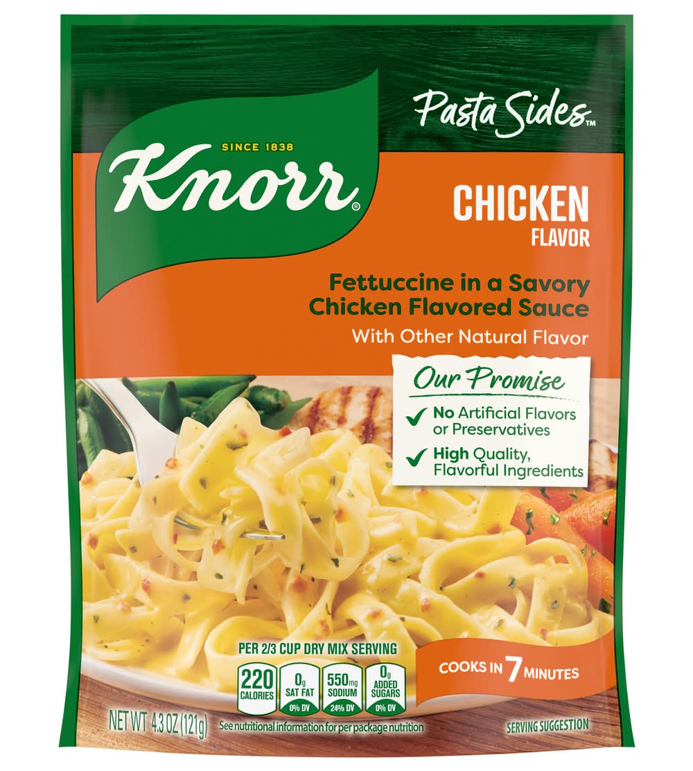 Knorr Pasta Sides Fettuccini in Sauce, Chicken (4.3 oz)