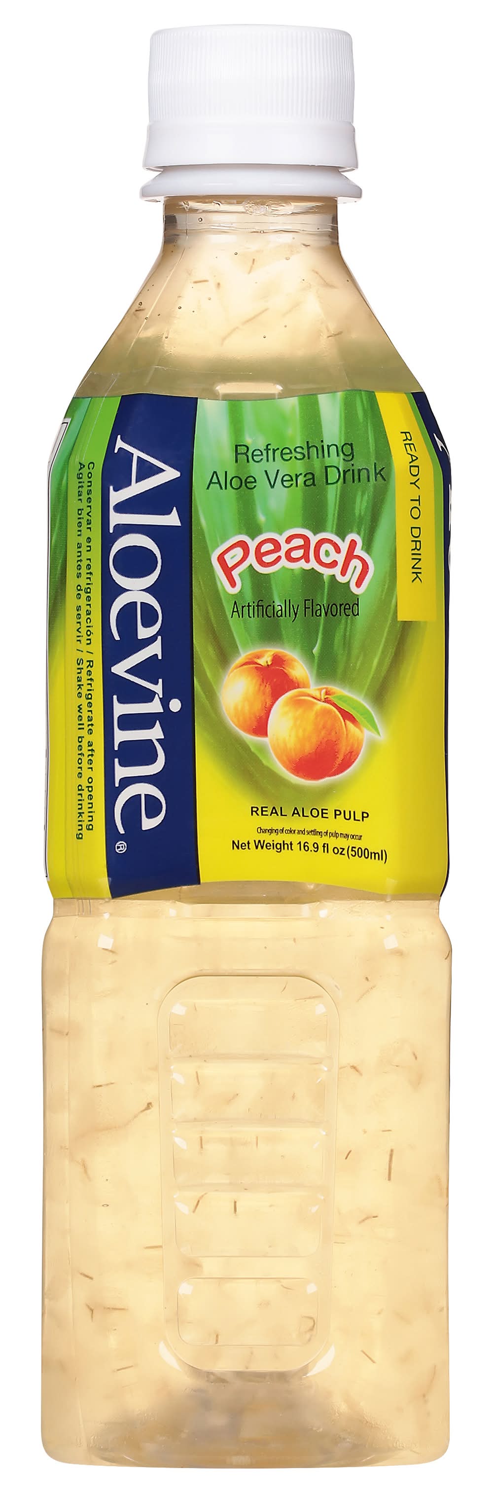 Aloevine Peach Aloe Vera Drink (16.9 fl oz) | Delivery Near You | Postmates