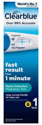 Clearblue Rapid Detection Pregnancy Test Result As Fast (1 test)