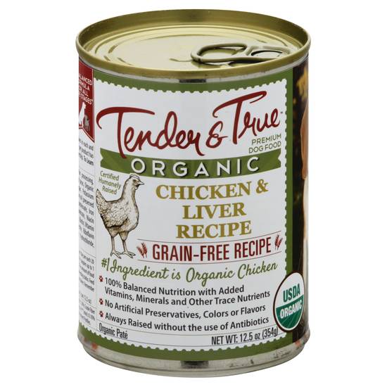 Tender & True Organic Recipe Dog Food (chicken & liver)