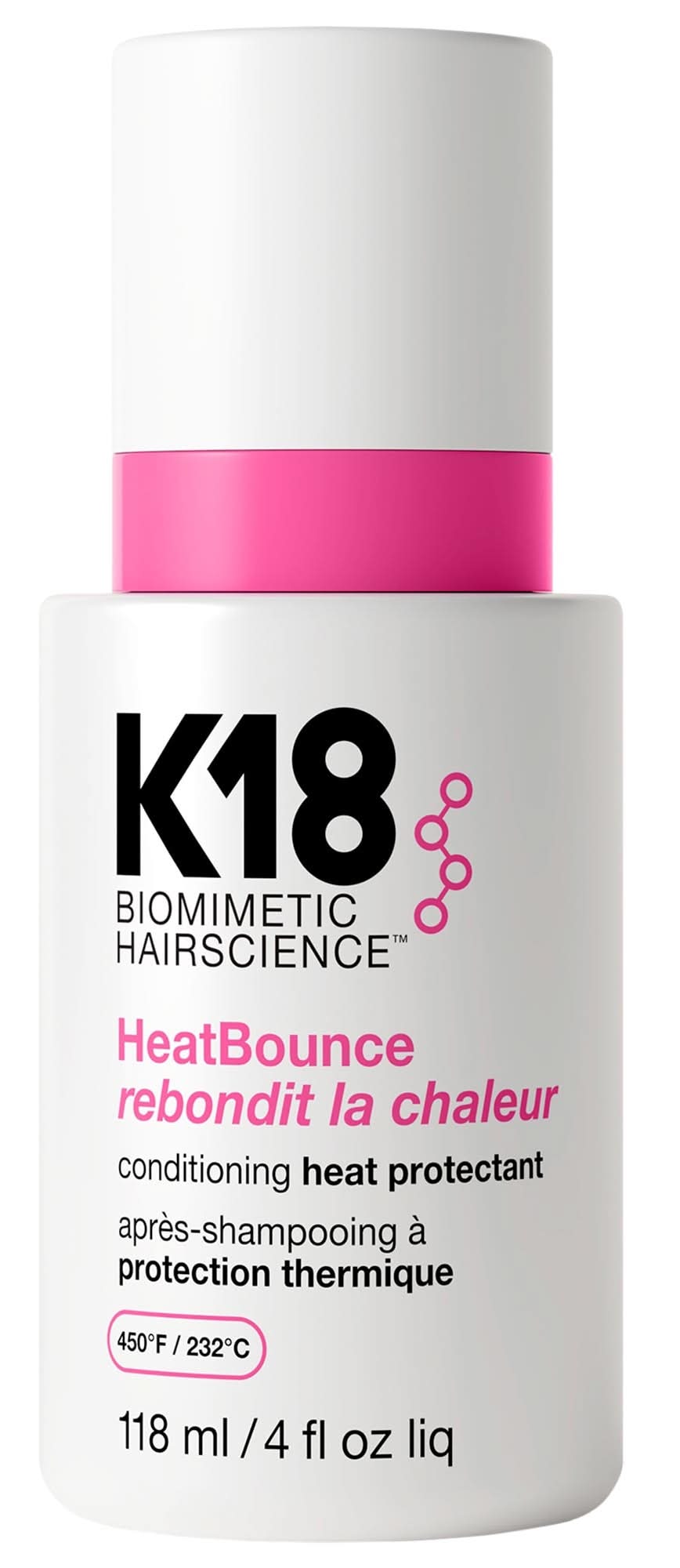K18 Biomimetic Hairscience HeatBounce™ Leave-In Conditioner Heat Protectant 4oz/118ml