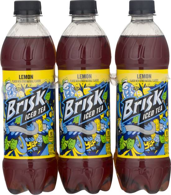 Brisk Iced Tea (3 pack, 16.9 fl oz) (lemon)