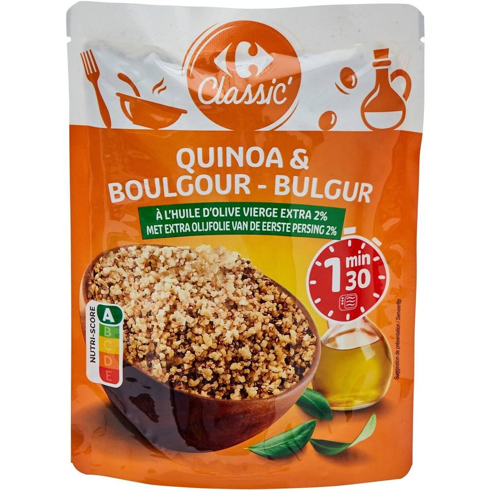Carrefour - Céréales cuisinées quinoa et boulgour