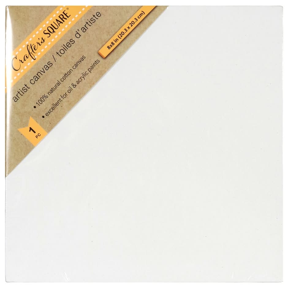 Crafters Square Artist Canvas, 8x8 in