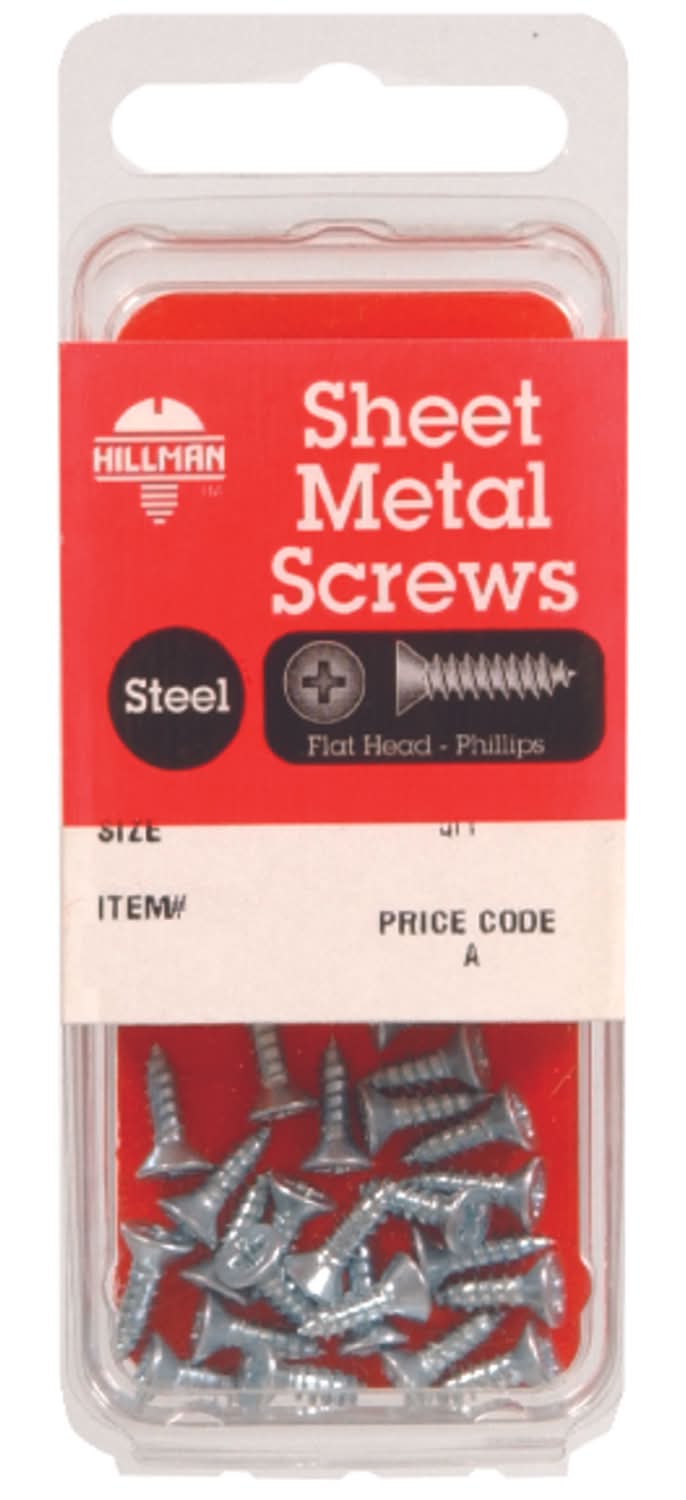 Hillman No. 10 Ga. X 2 In. L Phillips Flat Head Sheet Metal Screws 1 Pk