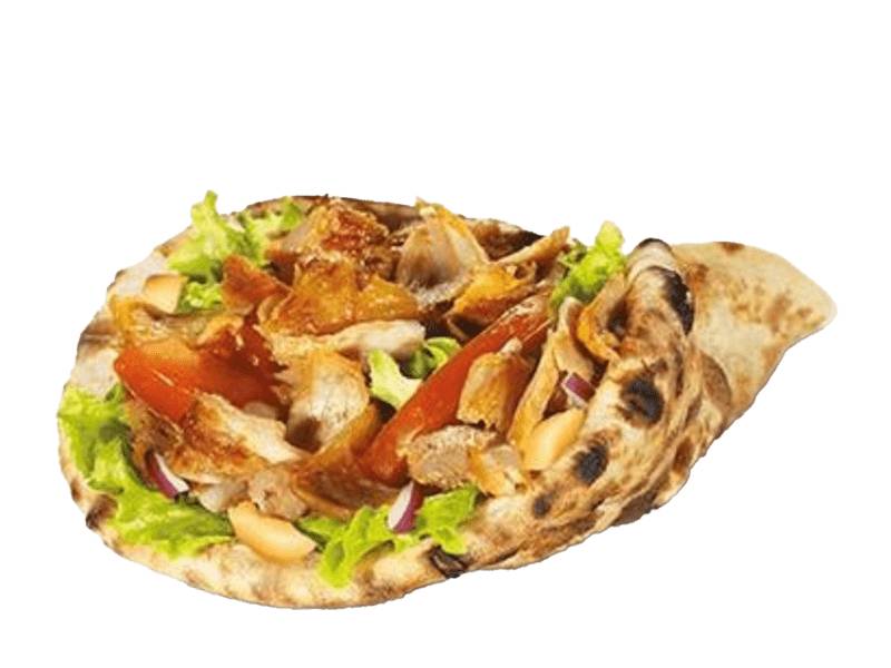 Sandwich cheese naan kebab