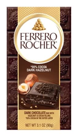 Ferrero Rocher® Dark Hazelnut Chocolate Bar 3.1oz