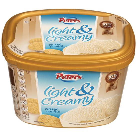 Peters Light & Creamy Classic Vanlla Ice Cream 1.8L