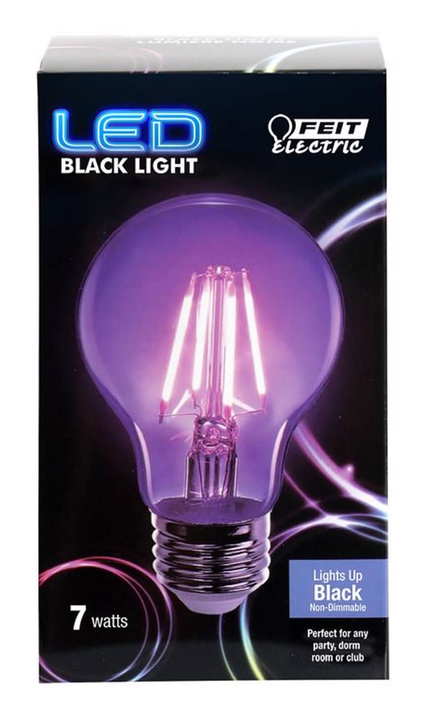 Feit A19 E26 (Medium) Led Bulb Black Light 7 Watt Equivalence 1 Pk