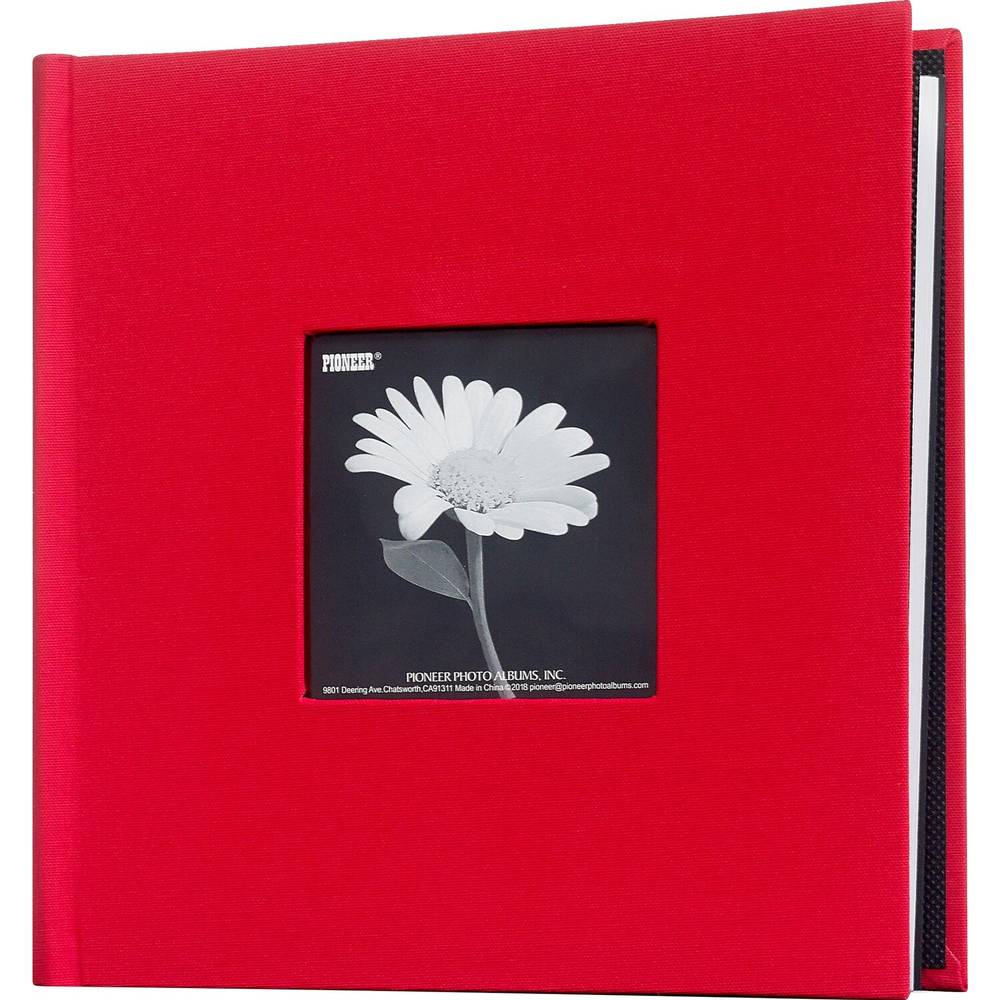 Pioneer Photo Albums Fabric Album, 9.13"" x 9.63"", Holds 200 4x6 Photos, Assorted Colors