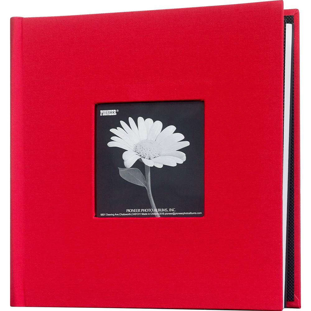 Pioneer Photo Albums Fabric Album, 9.13" X 9.63", Holds 200 4X6 Photos, Assorted Colors