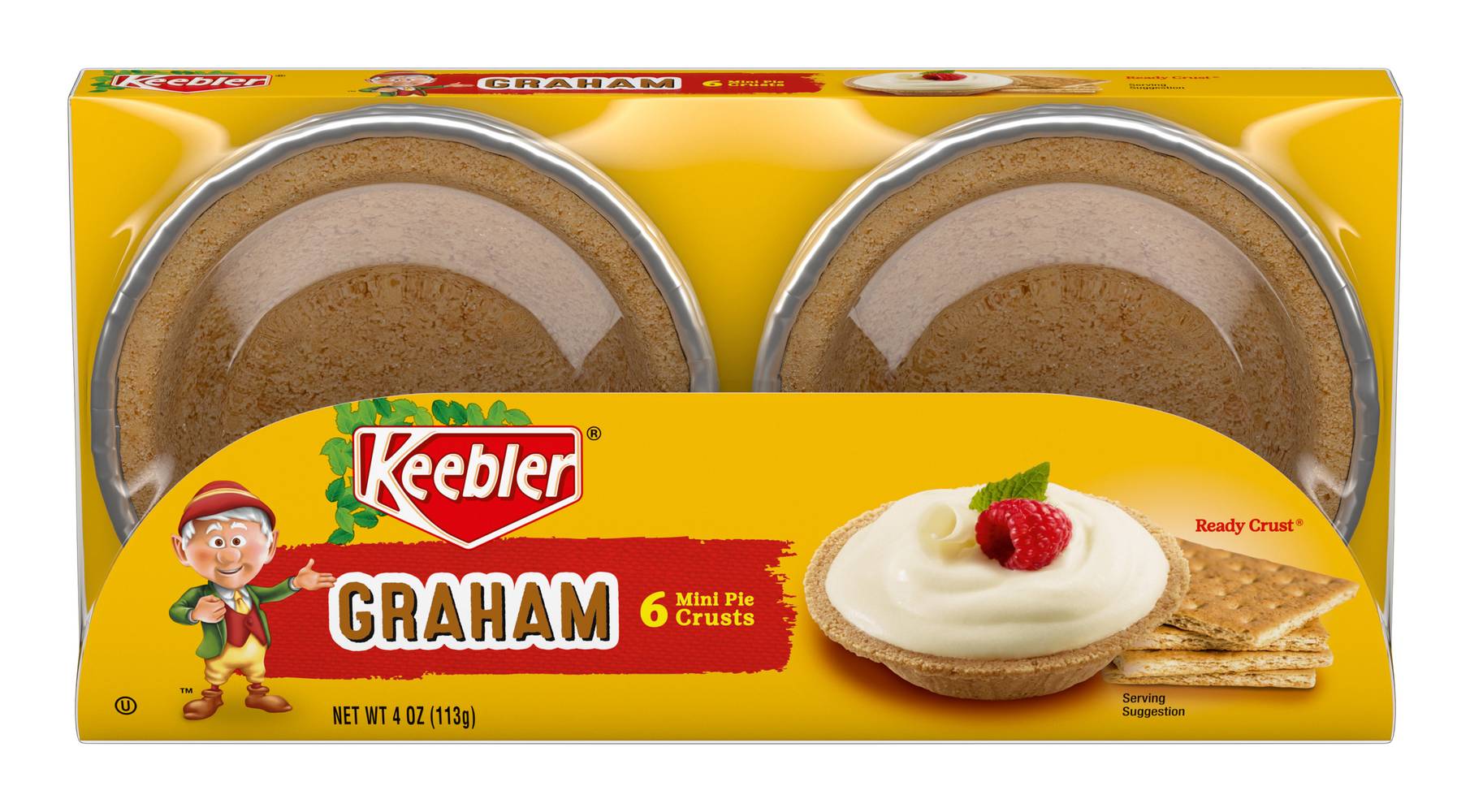 Keebler Graham Mini Pie Crust (0.6 oz, 6 ct)