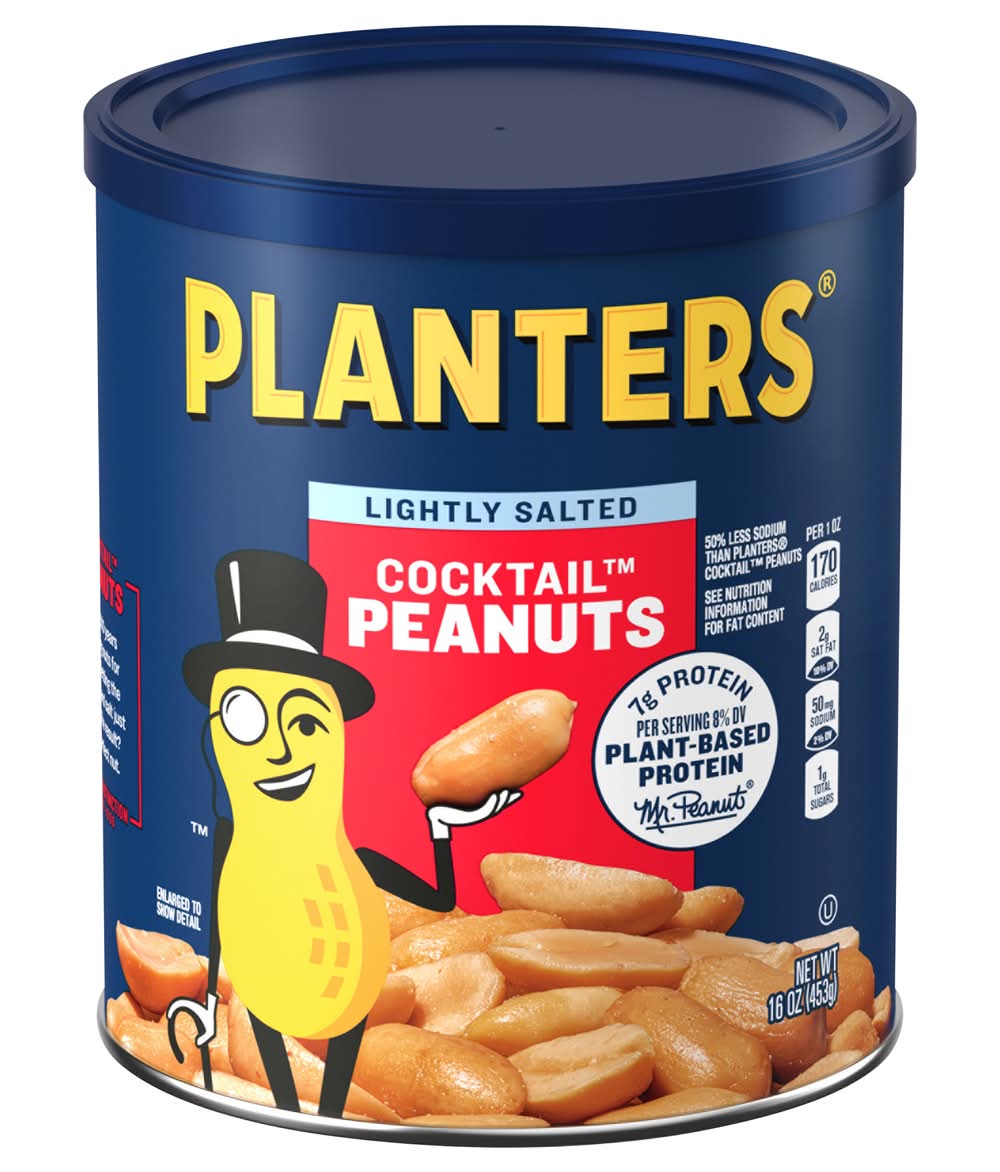 Planters Cocktail Peanuts, Lightly Salted (16 oz)