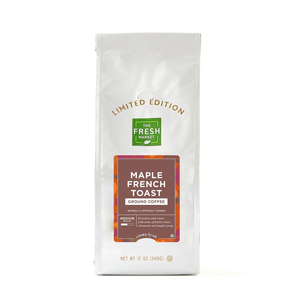 The Fresh Market Medium Roast Ground Coffee, Maple French Toast (12 oz)