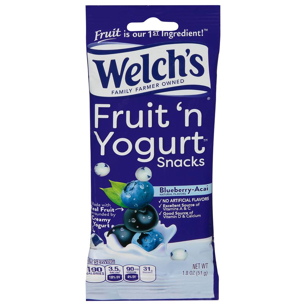 Welch's Blueberry-Acai Fruit ’N Yogurt Snacks