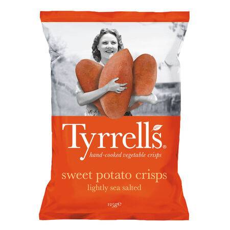 Chips patates douces TYRRELLS - le paquet de 125g