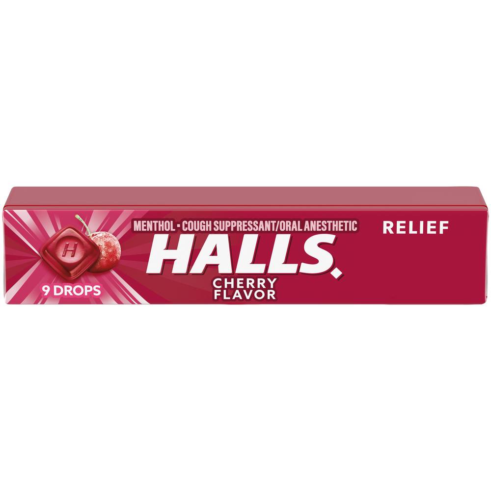 Halls Triple Soothing Action Cherry Cough Suppressant (3 oz)