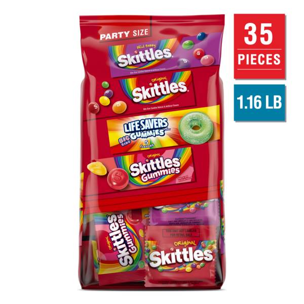 Skittles Life Savers Gummies Candy Variety pack, Assorted (18.56 oz)