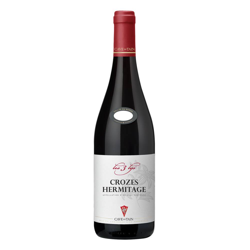 Cave de Tain - Crozes hermitage vin rouge AOP les 3 Lys (750 ml)