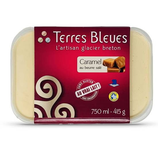 Terres Bleues - Crème glacée (caramel - beurre salé)