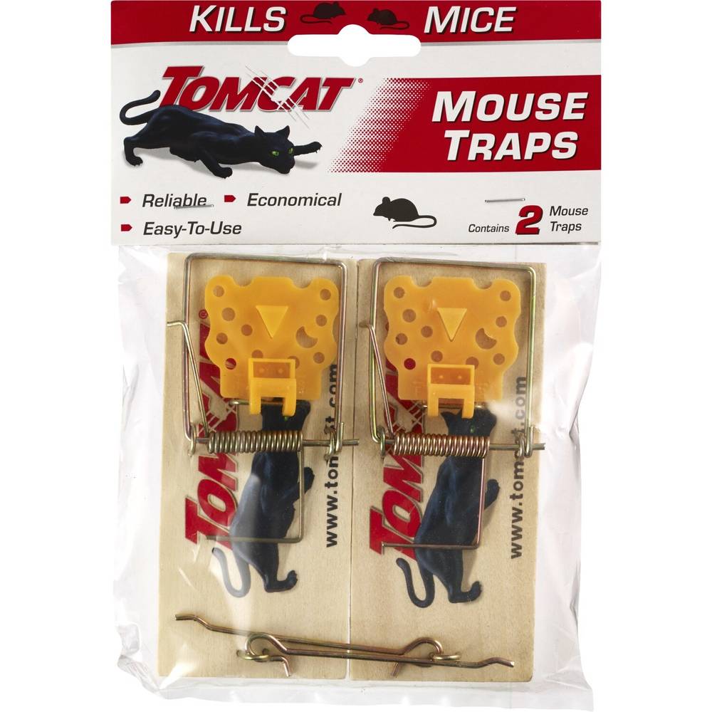 Tomcat Wood Mouse Traps, 2 ct