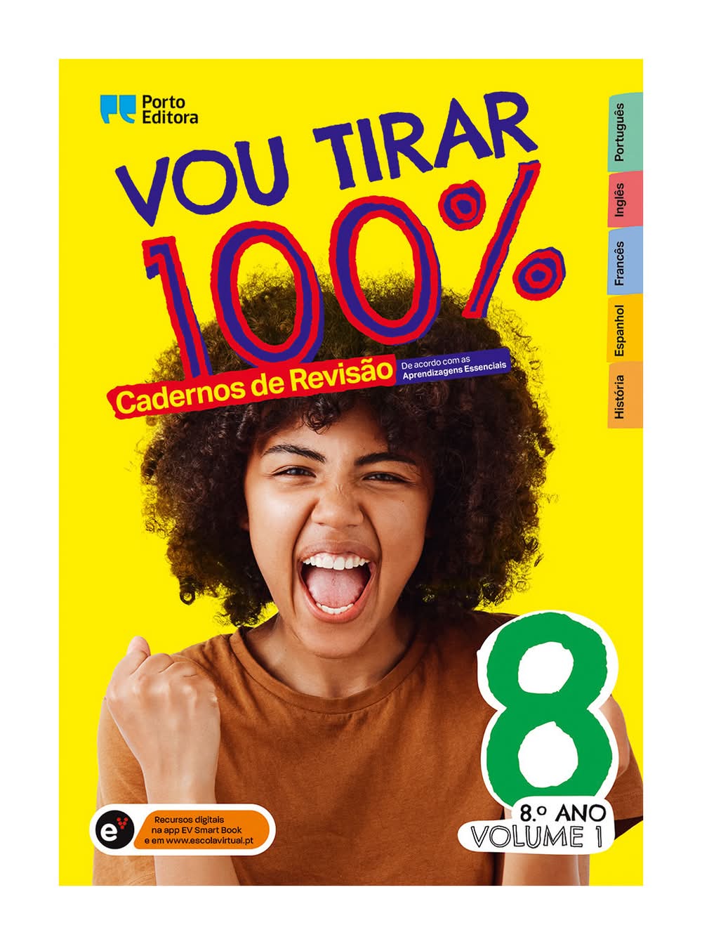 Vou Tirar 100% - 8.º Ano - Volume 1   Cadernos de Revisão
