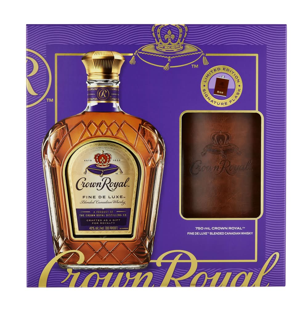 Crown Royal Fine De Luxe Blended Canadian Whisky (750 ml)