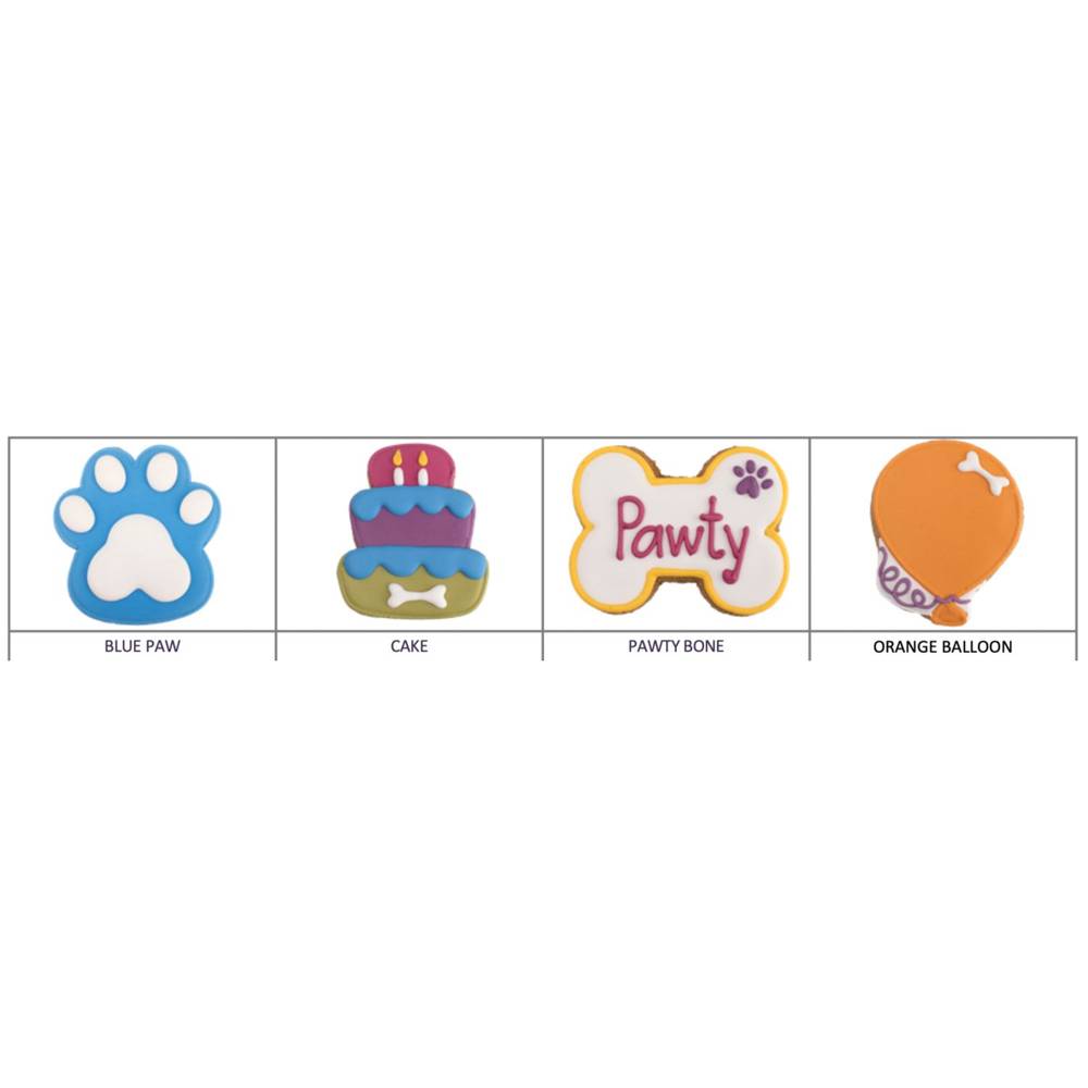 Pet Central Hand Decorated Dog Treats, 4 Ct