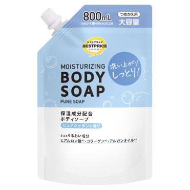 トップバリュ ベストプライス ボディソープ ピュアシャボンの香り 詰替大容量 800ml